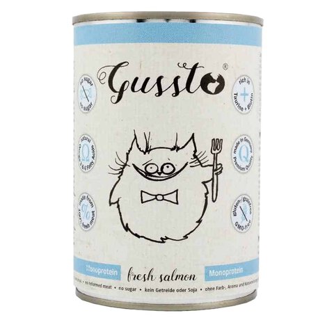 Gussto - Fresh Salmon (łosoś) 375g - zestaw 6x375g