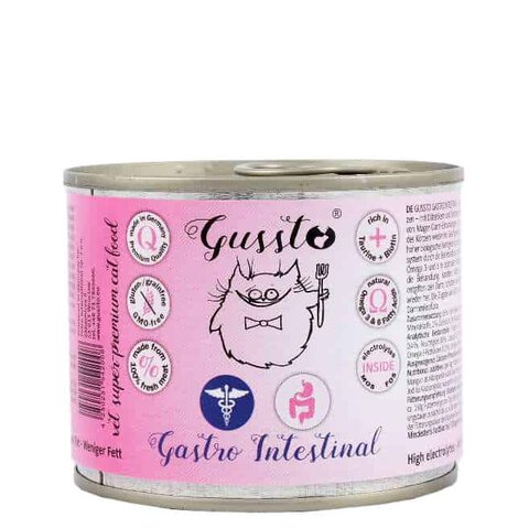Gussto - VET Gastro Intestinal (problemy gastryczne) 200g - zestaw 6x200g