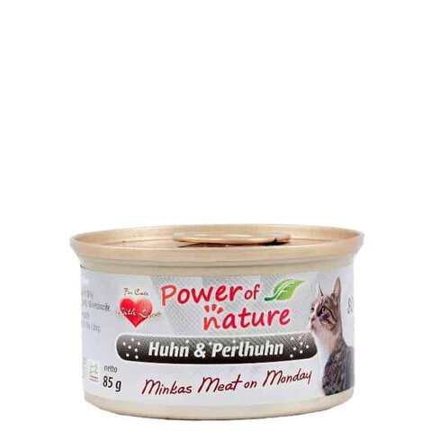 Power of Nature - Minka's Meat on Monday Huhn & Perlhuhn (kurczak i perliczka) 85g