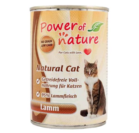 Power of Nature - Natural Cat Lamm (jagnięcina) 400g - zestaw 6x400g