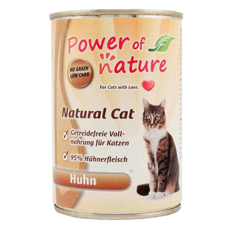 Power of Nature - Natural Cat Huhn (kurczak) 400g - zestaw 6x400g