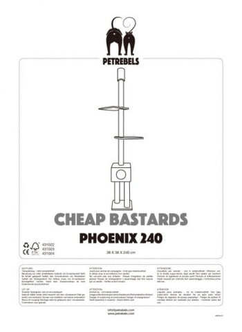 Petrebels - Drapak i Legowisko Dla Kota Phoenix 240