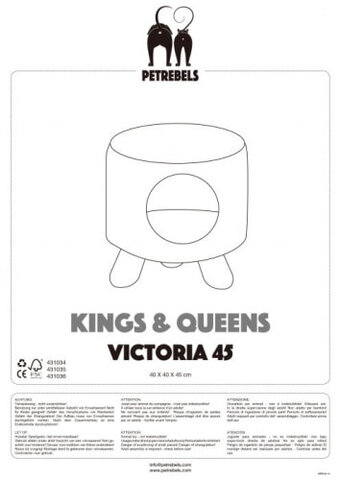 Petrebels - Sofa Dla Kota Victoria 45 Biały
