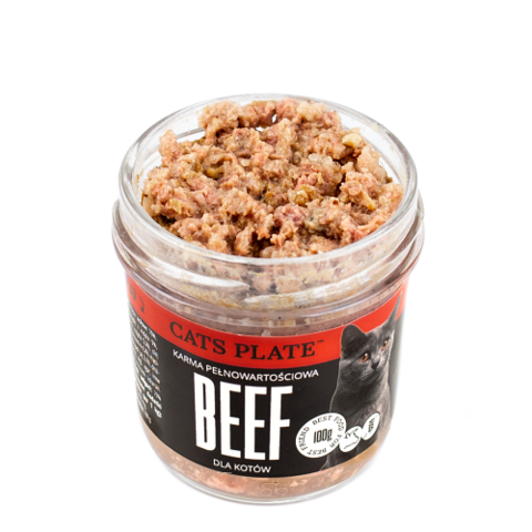 Cats Plate - Beef Wołowina 100g