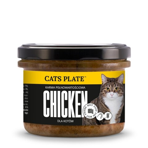 Cats Plate - Chicken Kurczak 180g
