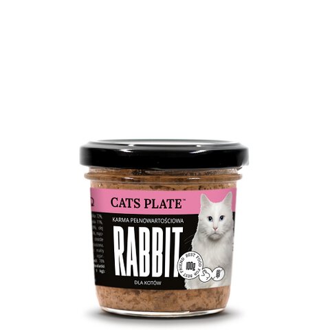 Cats Plate - Rabbit Królik 100g