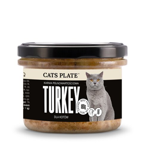 Cats Plate - Turkey Indyk 180g