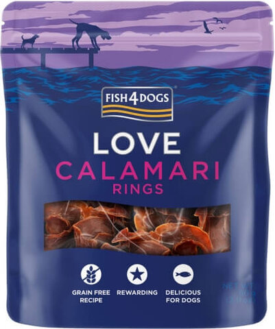 Fish4Dogs - Calamari Rings - Krążki z Kalmarów 75g