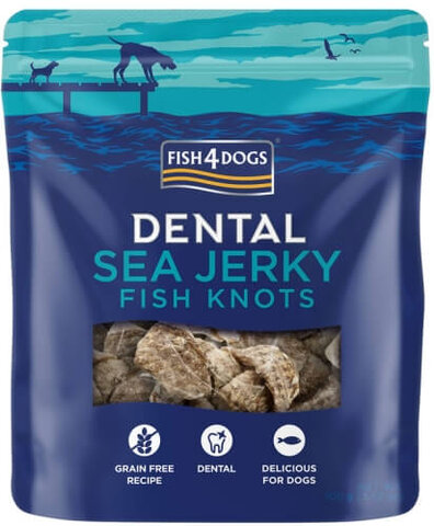 Fish4Dogs - Sea Jerky Fish Knots - Węzły z Rybiej Skóry 100g
