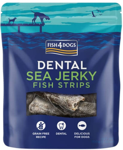 Fish4Dogs - Sea Jerky Skinny Strips - Paski z Rybiej Skóry 100g