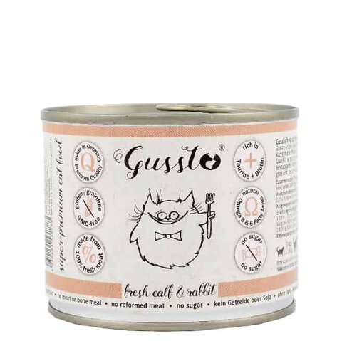 Gussto - Fresh Calf & Rabbit Cielęcina i Królik 200 g