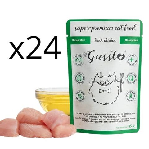 Gussto - Fresh Chicken Kurczak - Zestaw 24 x 85g