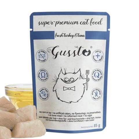 Gussto - Fresh Turkey & Tuna Indyk i Tuńczyk 85 g