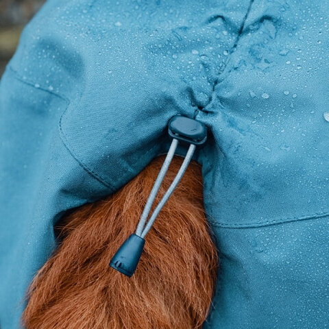 Hurtta - Monsoon Coat - Płaszcz Przeciwdeszczowy dla Psa 70cm Błękitny