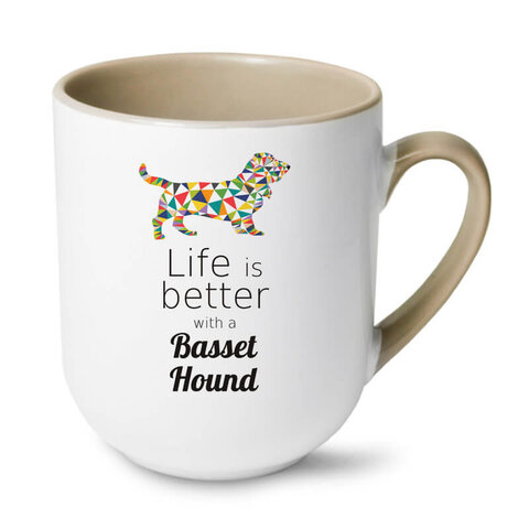 Kubek Basset Hound - Seria Coffee