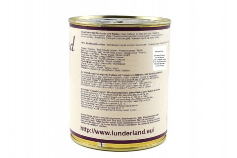 Lunderland - Mielone Kości Wołowe z Mięsem 100% 300 g