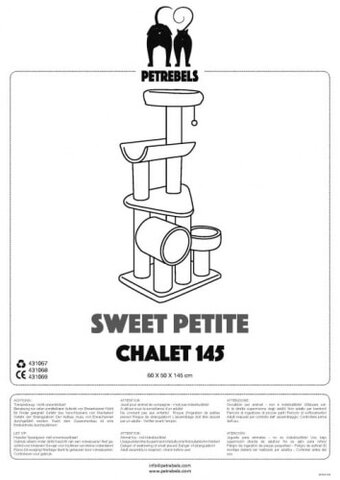 Petrebels - Drapak i Legowisko Dla Kota Chalet 145 Brąz