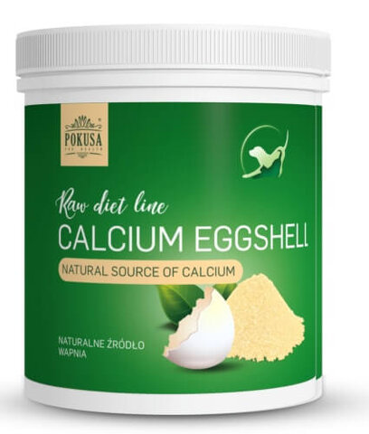 Pokusa - RawDietLine Calcium Eggshell Mączka ze Skorupek Jaj 500g