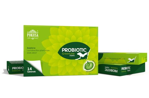 Pokusa - Probiotic GreenLine FORTE - 14 tab. Probiotyk