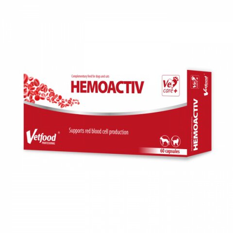 Vetfood - HemoActiv 60 kaps. Niedobór Żelaza